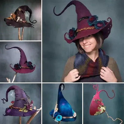 Halloween Party Witch Hat with Adjustable Fit for Costume and Decorative Use – alternate product view 6