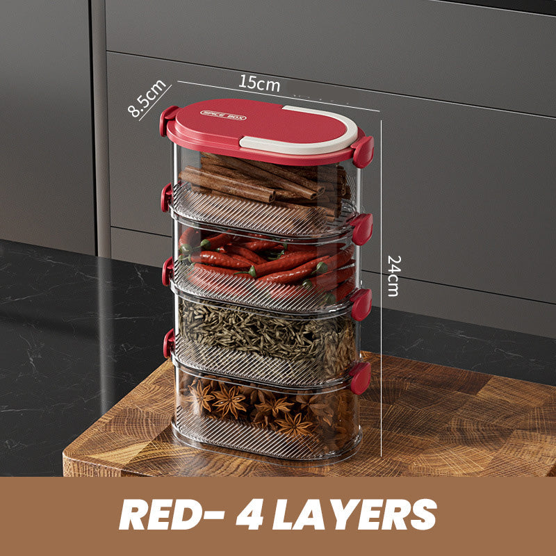 Stackable spice rack - stay fresh, access quickly – alternate product view 7