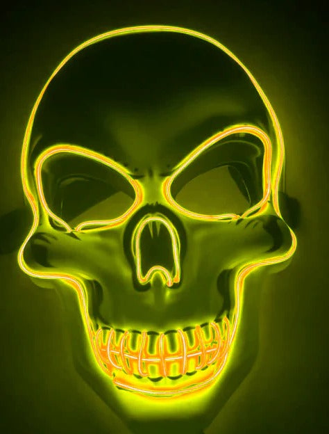 LED Skeleton Mask for Halloween and Costume Events – alternate product view 10