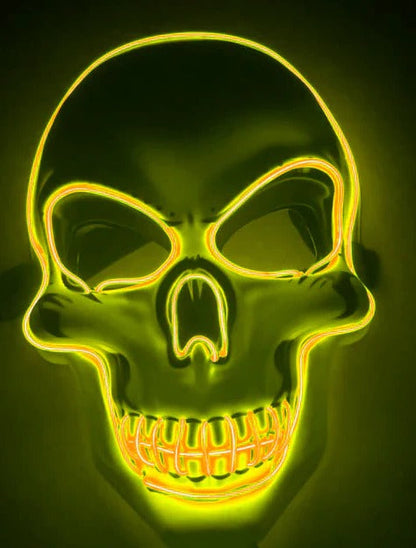 LED Skeleton Mask for Halloween and Costume Events – alternate product view 10