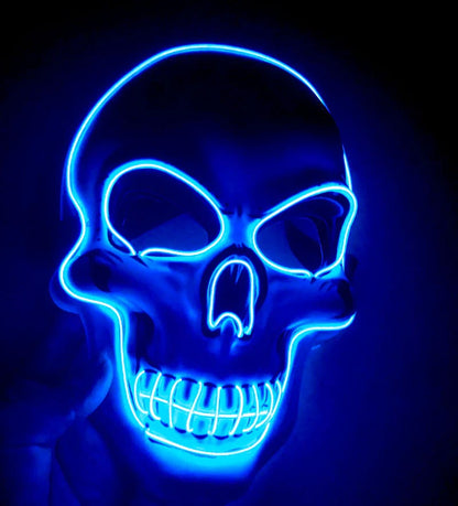 LED Skeleton Mask for Halloween and Costume Events – alternate product view 9