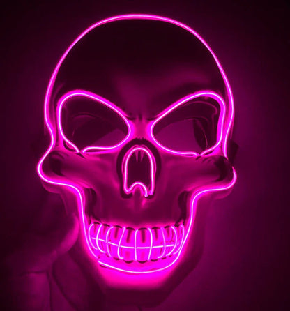 LED Skeleton Mask for Halloween and Costume Events – alternate product view 6