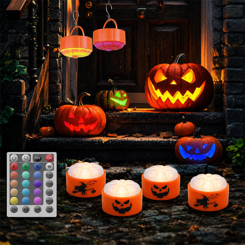 36 Pcs Pumpkin Carving Kit with 4 Candles Lights & 20 Pumpkin Stencils – alternate product view 4