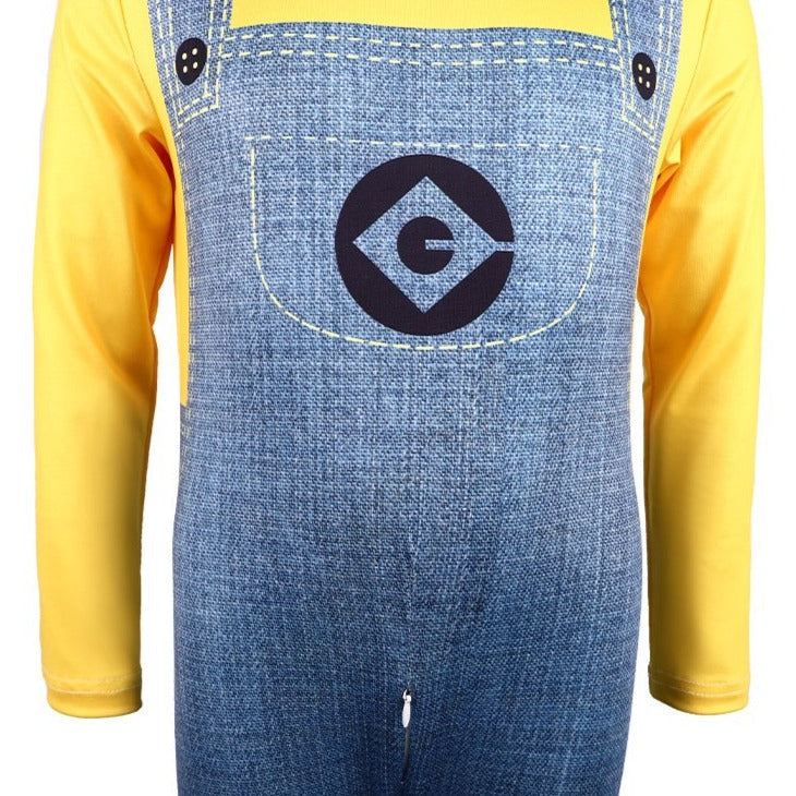 Kids Youth Costume Yellow Jumpsuit and Helmet for Halloween Cosplay – alternate product view 6