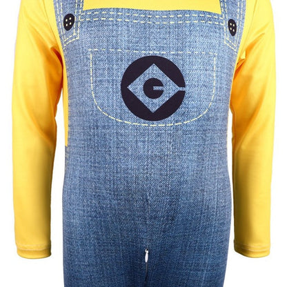 Kids Youth Costume Yellow Jumpsuit and Helmet for Halloween Cosplay – alternate product view 6
