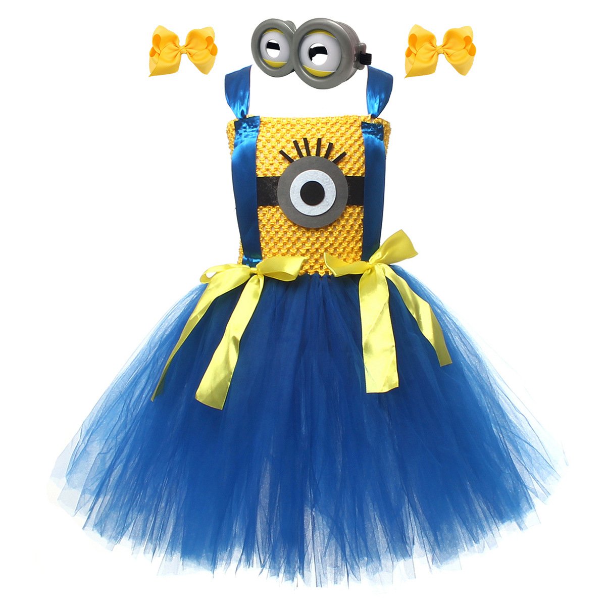 Kids Costumes Yellow and Purple Tutu Dress with Iconic Goggles – alternate product view 8