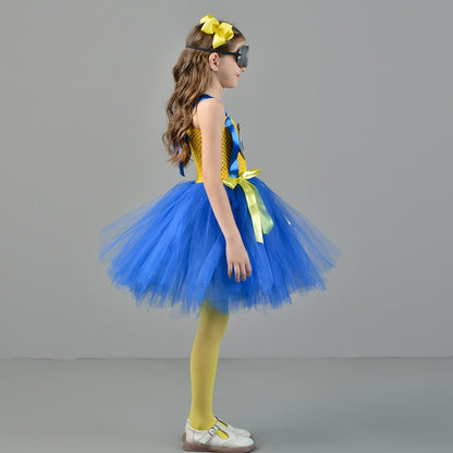 Kids Costumes Yellow and Purple Tutu Dress with Iconic Goggles – alternate product view 3