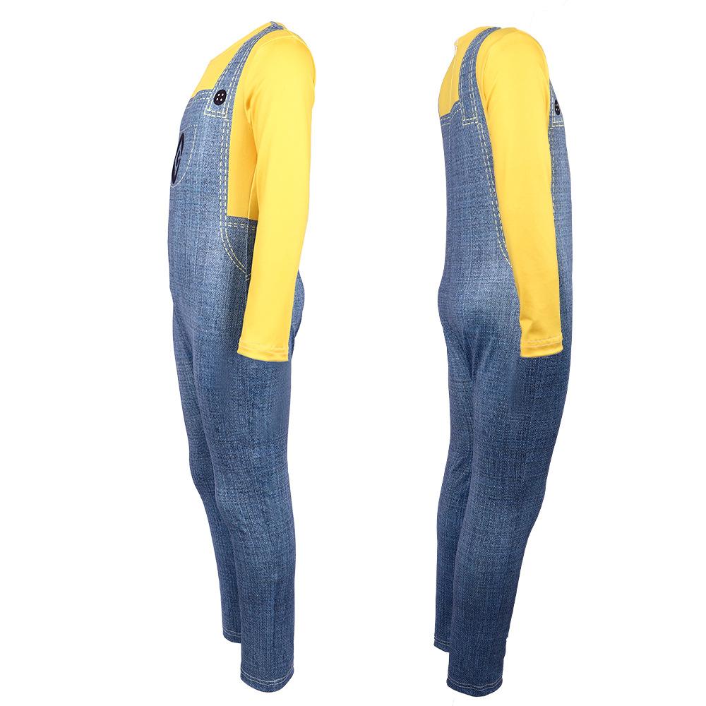 Kids Youth Costume Yellow Jumpsuit and Helmet for Halloween Cosplay – alternate product view 4