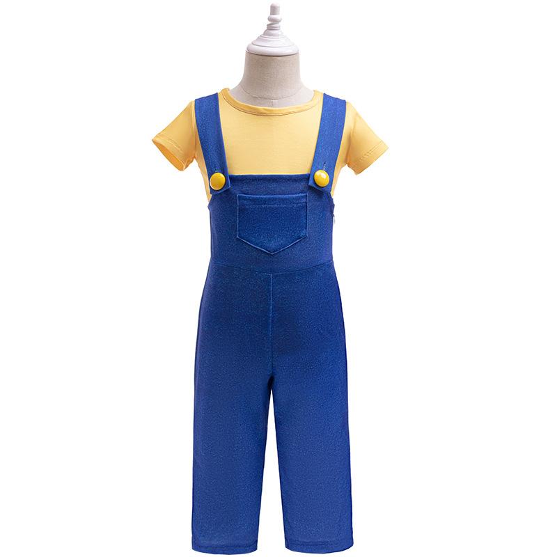 Boys Costume Yellow shirt and Denim overalls Kids Costumes Halloween Costumes – alternate product view 7