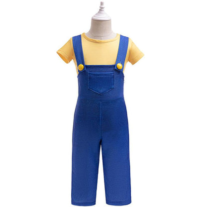 Boys Costume Yellow shirt and Denim overalls Kids Costumes Halloween Costumes – alternate product view 7
