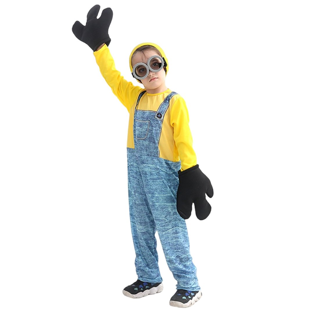 Boys Girls Costumes Jumpsuit Goggles Gloves and Hat 4pcs Suit for Halloween Carnival – alternate product view 2