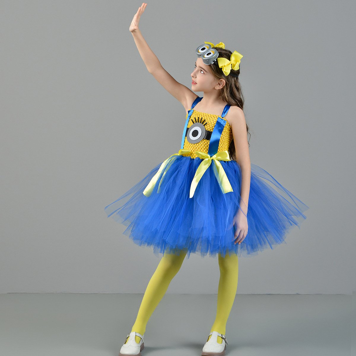 Kids Costumes Yellow and Purple Tutu Dress with Iconic Goggles – alternate product view 5