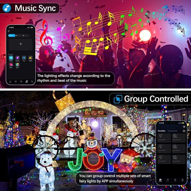 Smart RGB Led Christmas Halloween Color Changing Lights – alternate product view 5
