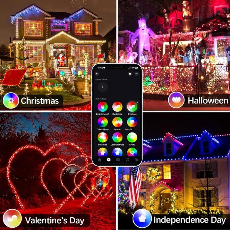 Smart RGB Led Christmas Halloween Color Changing Lights – alternate product view 7