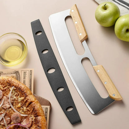 Large pizza cutter with curved stainless steel knife (35 cm) - Bruno – alternate product view 3
