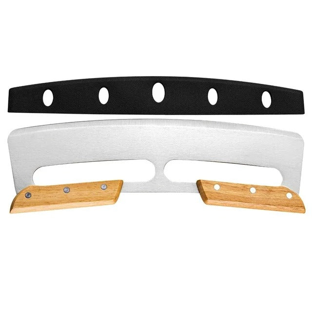 Large pizza cutter with curved stainless steel knife (35 cm) - Bruno – alternate product view 5