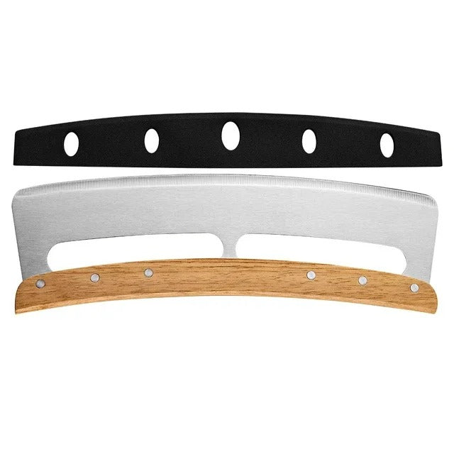 Large pizza cutter with curved stainless steel knife (35 cm) - Bruno – alternate product view 6
