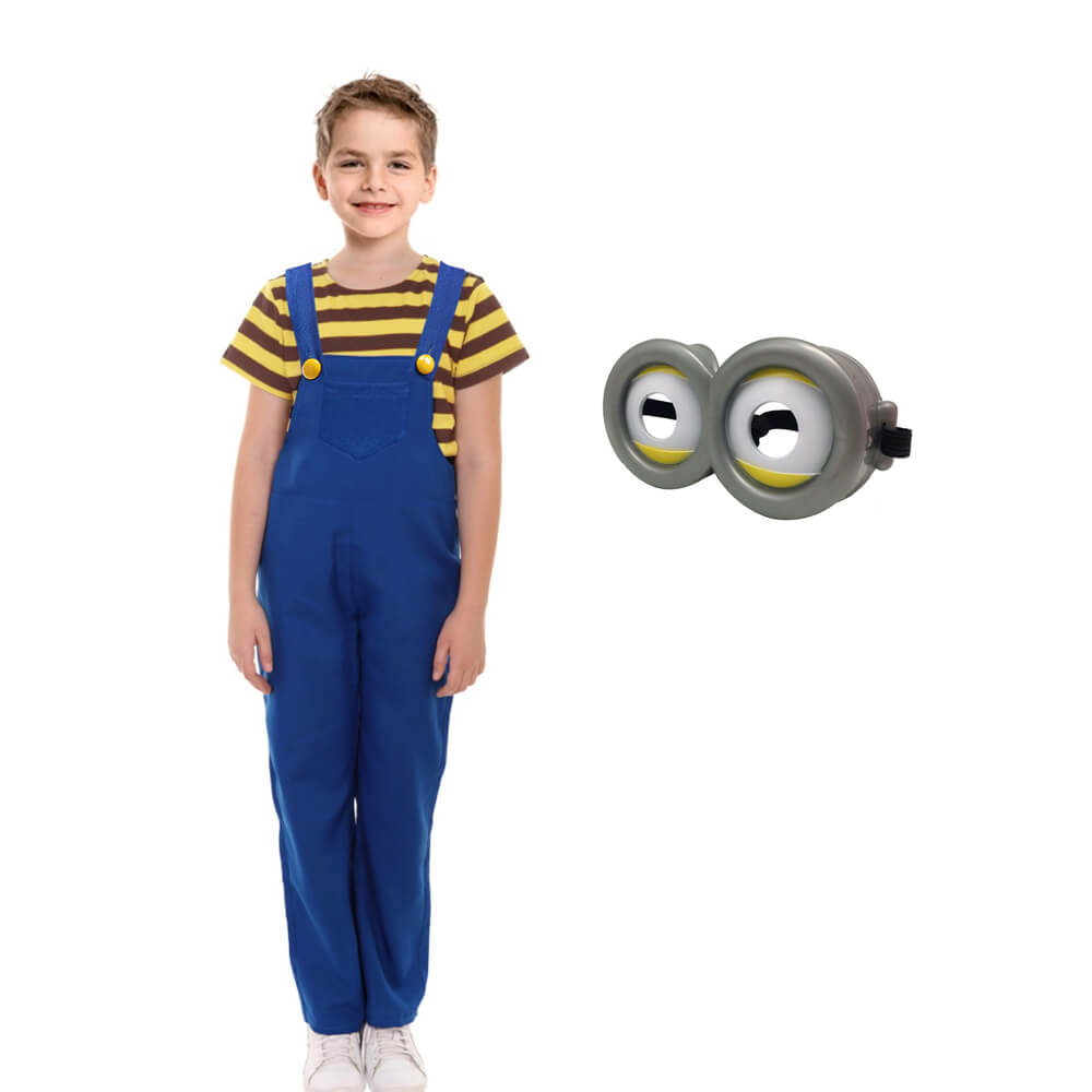 Boys Costume Yellow shirt and Denim overalls Kids Costumes Halloween Costumes – alternate product view 3