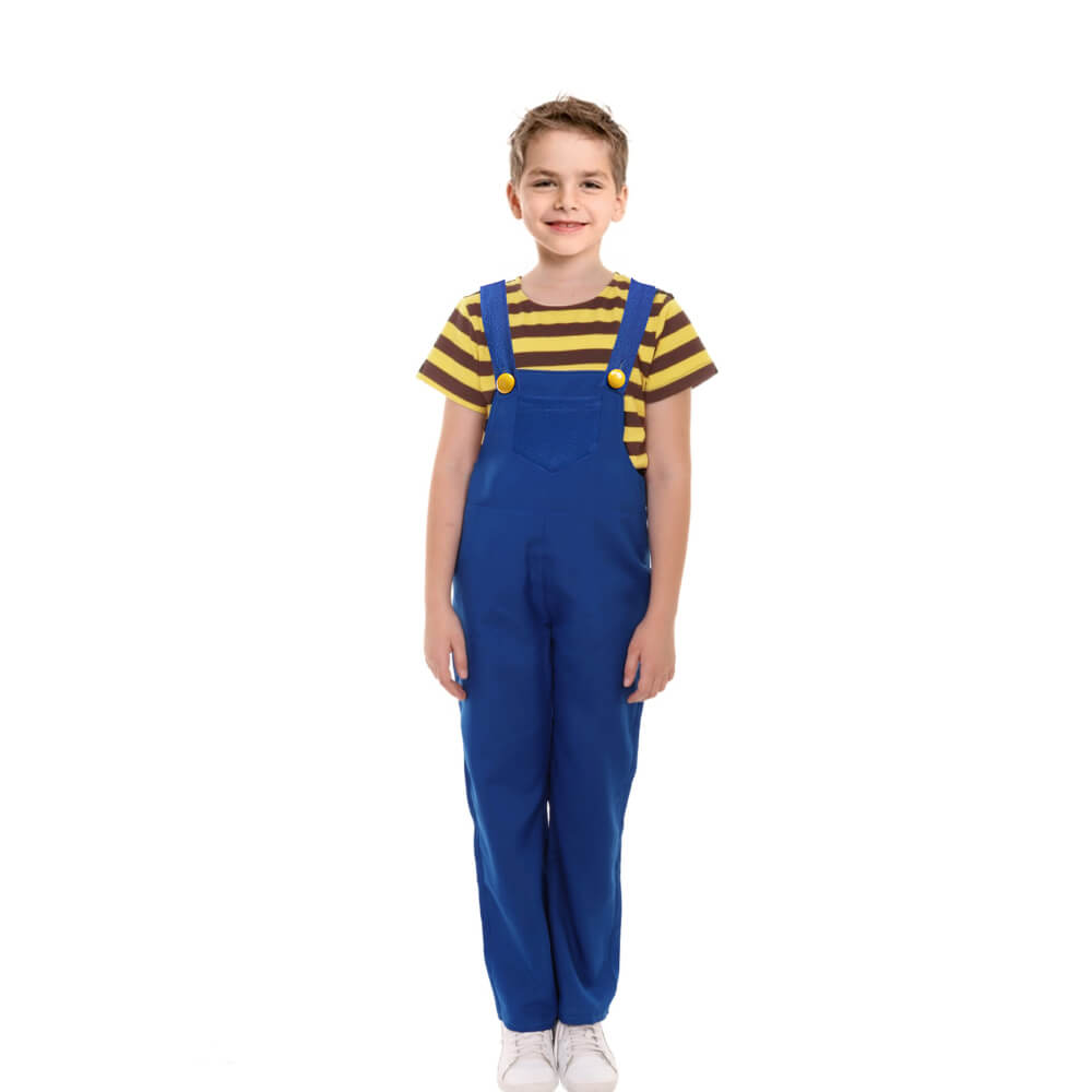 Boys Costume Yellow shirt and Denim overalls Kids Costumes Halloween Costumes – alternate product view 4