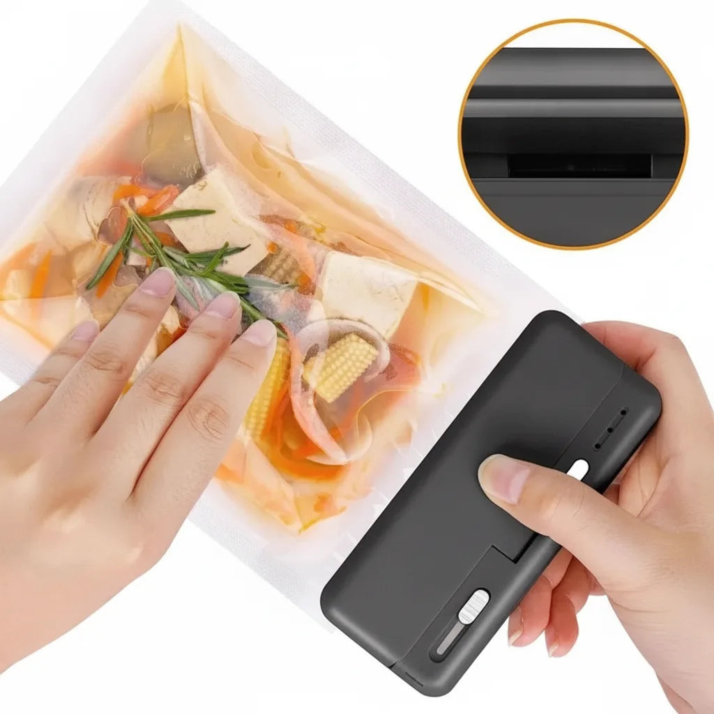 Mini bag sealer, rechargeable & compact – alternate product view 3