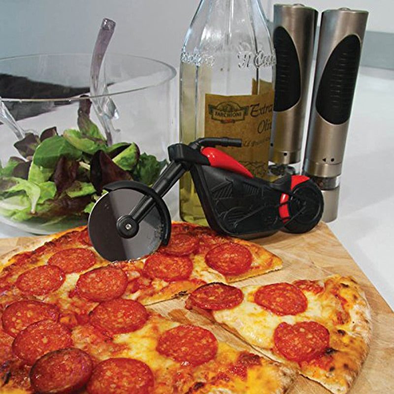 Luxe Motorcycle Style Pizza Cutter - MotoSlice – alternate product view 2