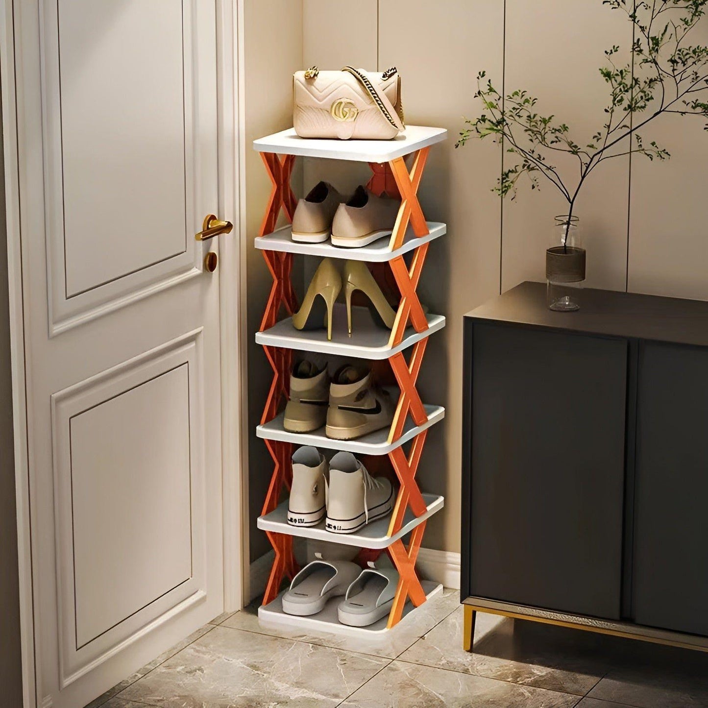 Shoe rack foldable with 3-7 layers – alternate product view 7