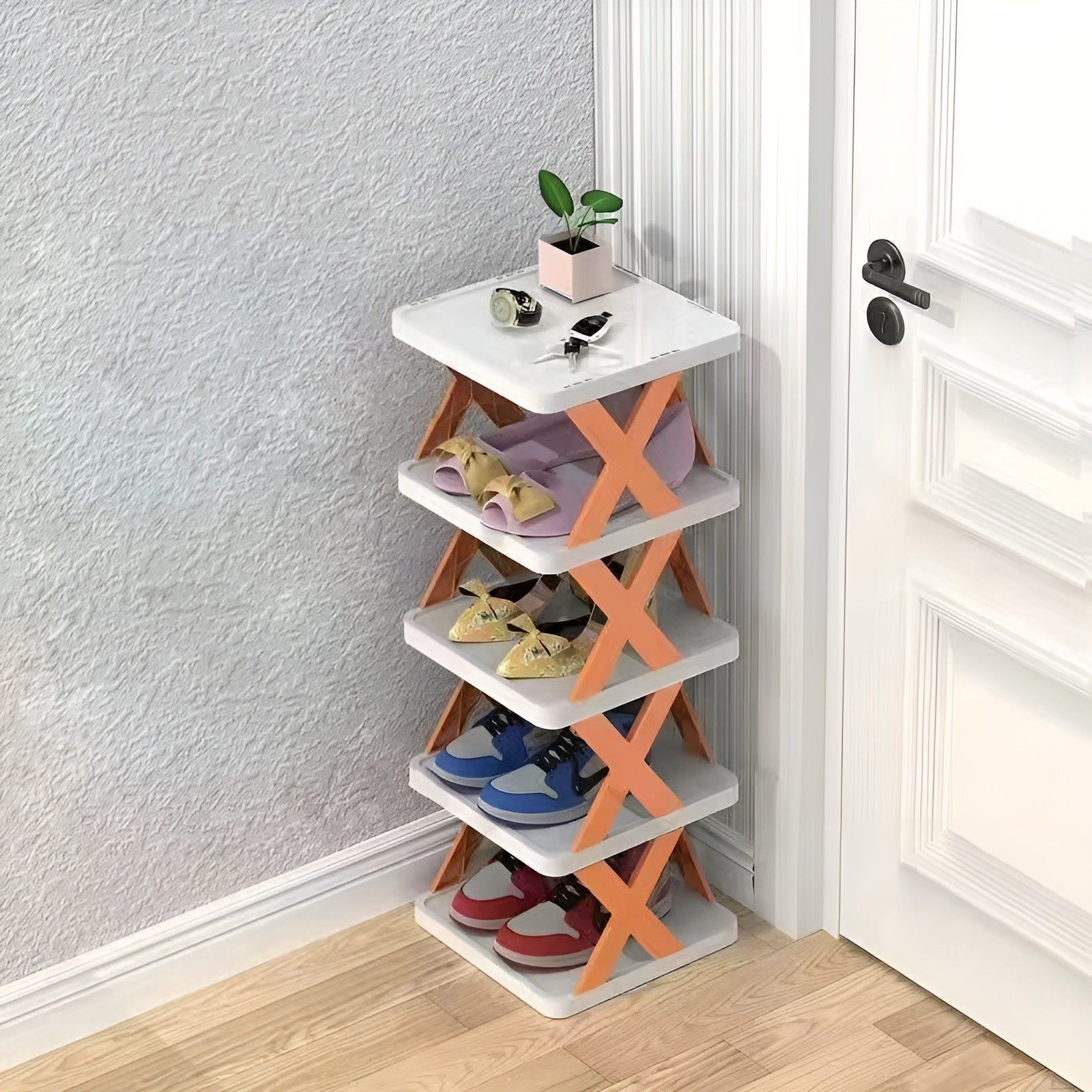 Shoe rack foldable with 3-7 layers – alternate product view 6