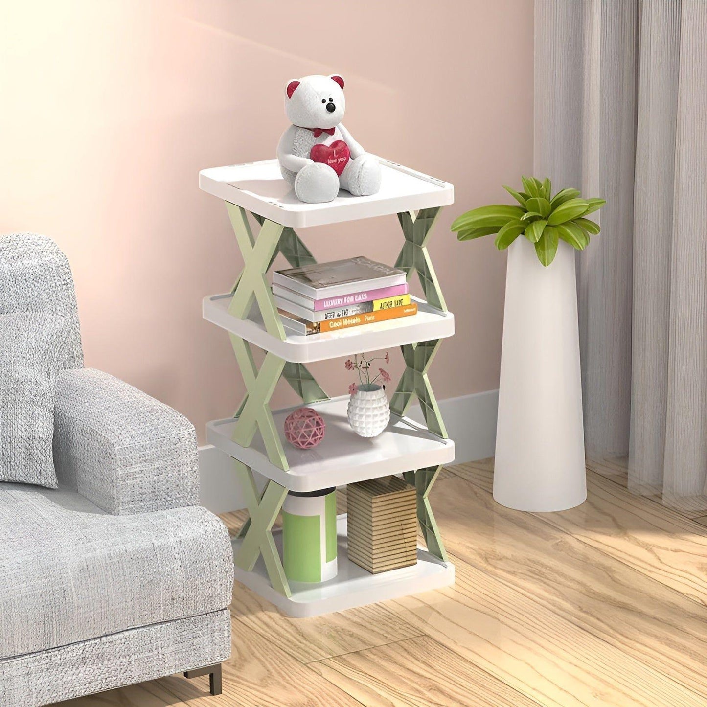 Shoe rack foldable with 3-7 layers – alternate product view 10