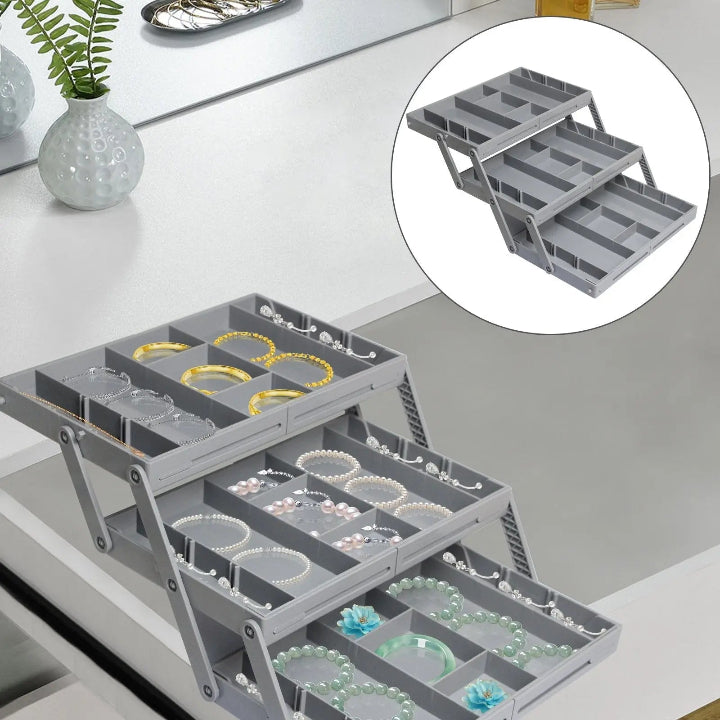 Expandable 3-Tier Drawer Organizer – Space-Saving Storage – alternate product view 12