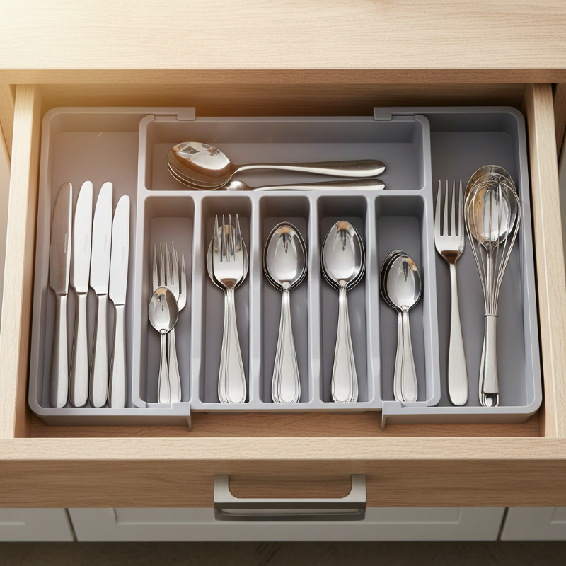Expandable Cutlery Drawer Organizer – Adjustable 33–57 cm – alternate product view 13