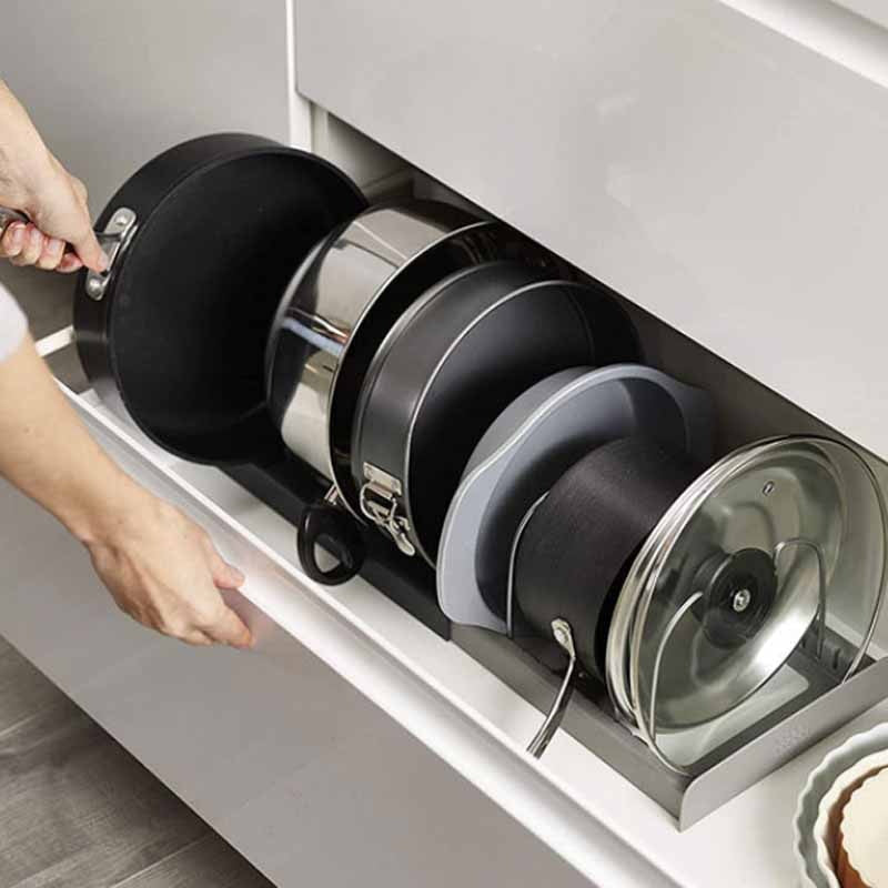 Expandable Pan & Lid Organizer – 7 or 10 Compartments – alternate product view 7