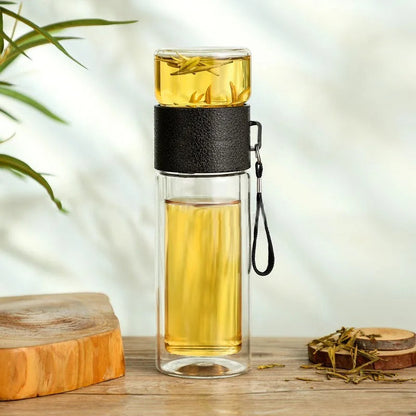 Glass Vacuum Bottle – Clear Insulated Drinkware Design – alternate product view 8