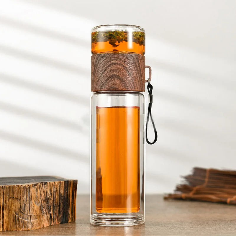 Vacuum-Style Glass Drink Bottle – Everyday Portable Design – alternate product view 9