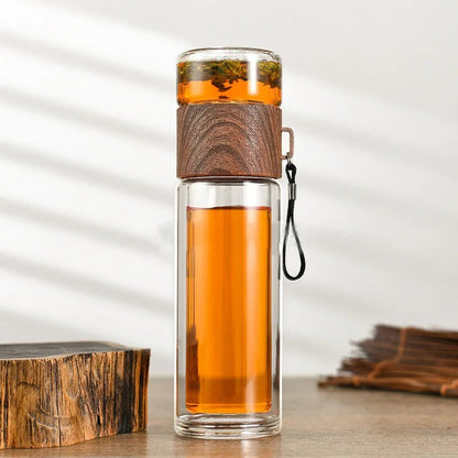 Vacuum-Style Glass Drink Bottle – Everyday Portable Design – alternate product view 9